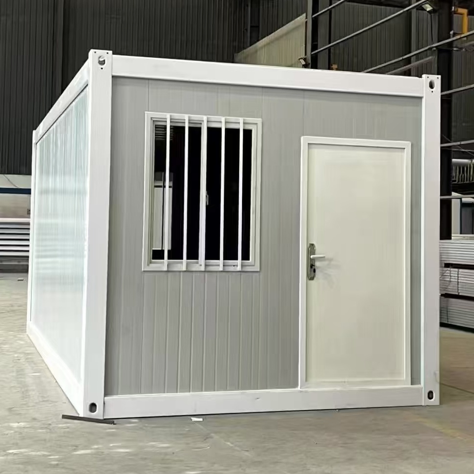 20FT Prefab Living Foldable Flat Pack Mobile Container House Tiny House with Bathroom Collapsible Container House