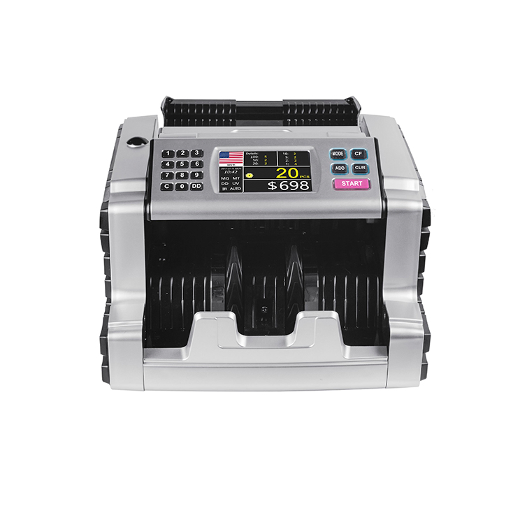 Al-6210t Automatic Detecting Fake Money with UV/Mg/IR Cash Counting Machine Bill Counter Machine