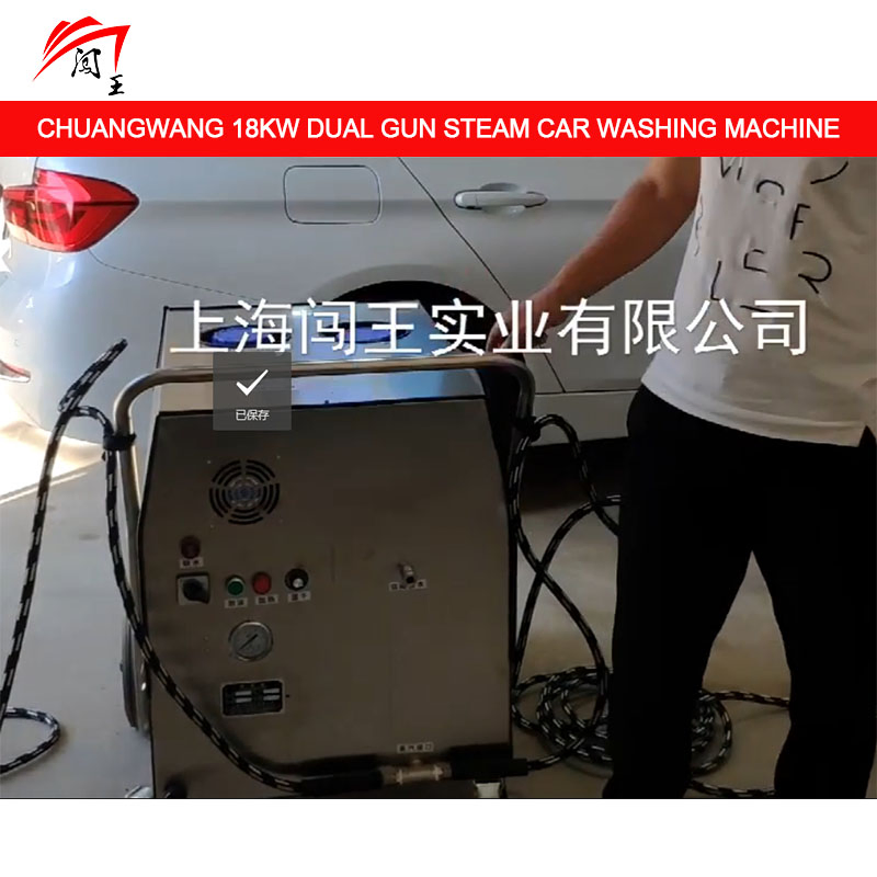 Double Gun Steam Car Washing Machine, 10 Seconds of Steam Output, Efficient Cleaning Without Waiting!