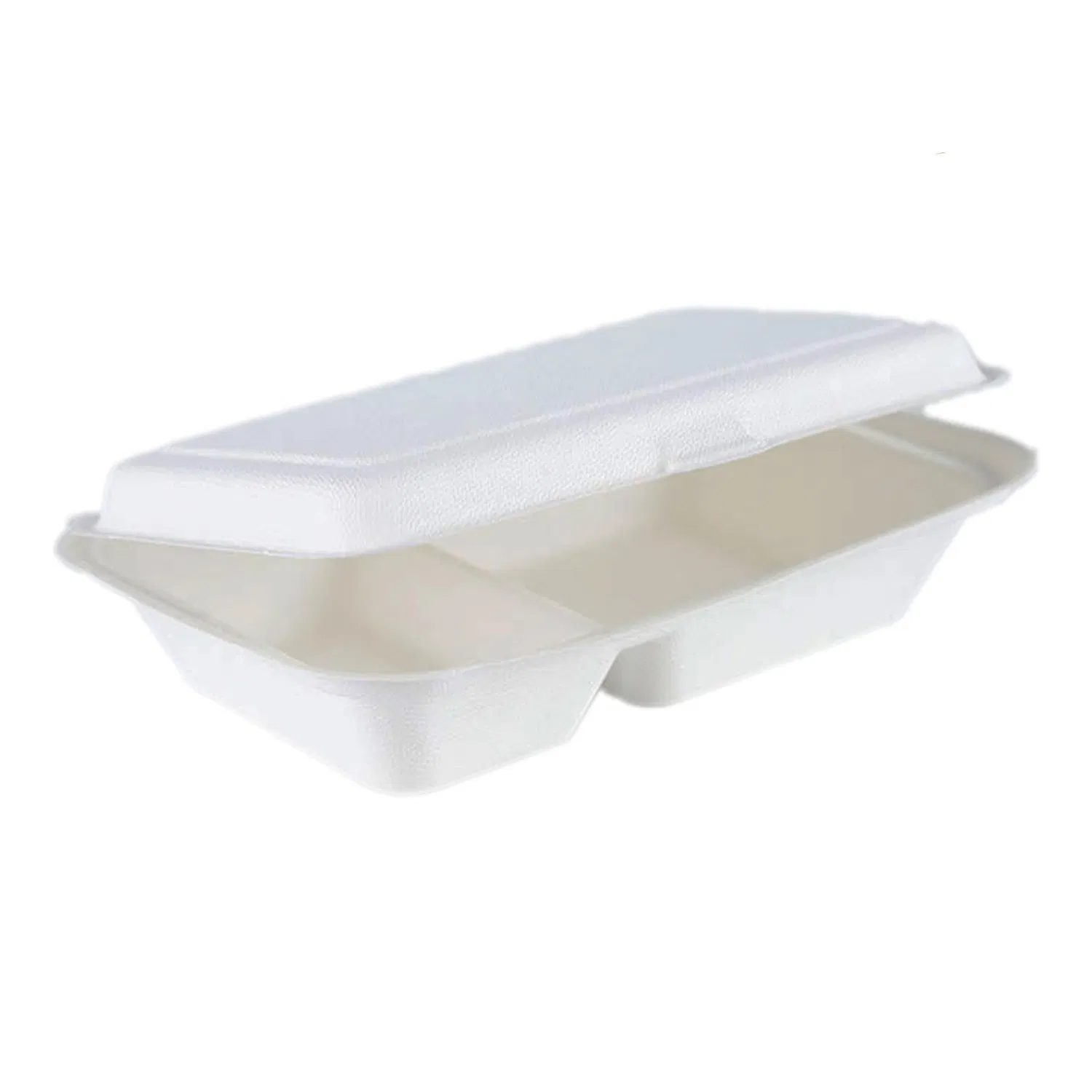 Disposable Biodegradable Compostable Eco Friendly Sugarcane Bagasse Clamshell Boxes