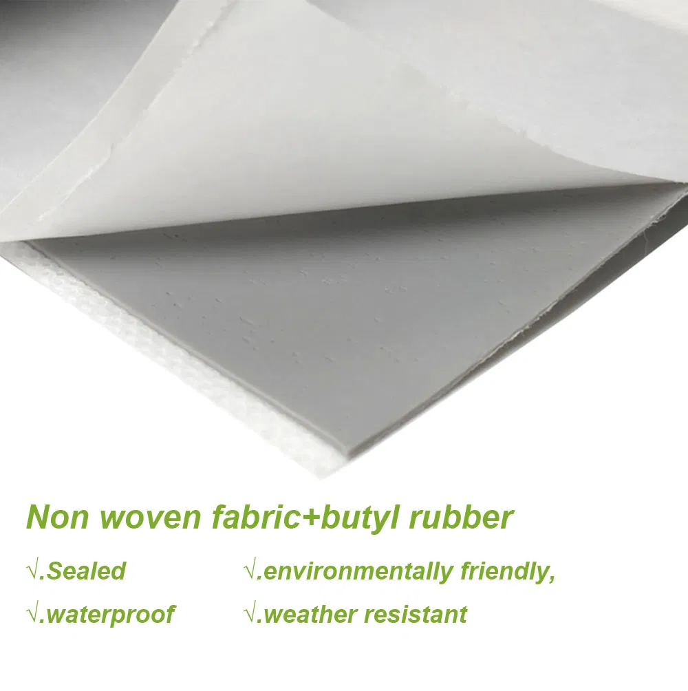 Tobs Waterproof Fabrics Self-Adhesive Sealing Tape Single Sided Non Woven Butyl Sealant Tape