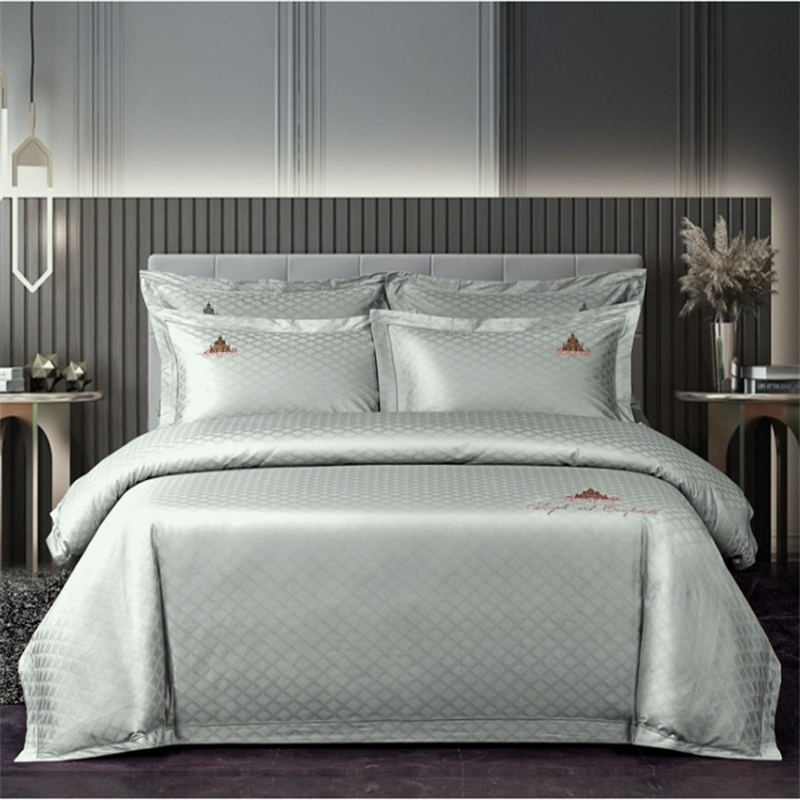 Satin Stripe 100% Egyptian Cotton 400tc Hotel Quality Duvet Cover Set