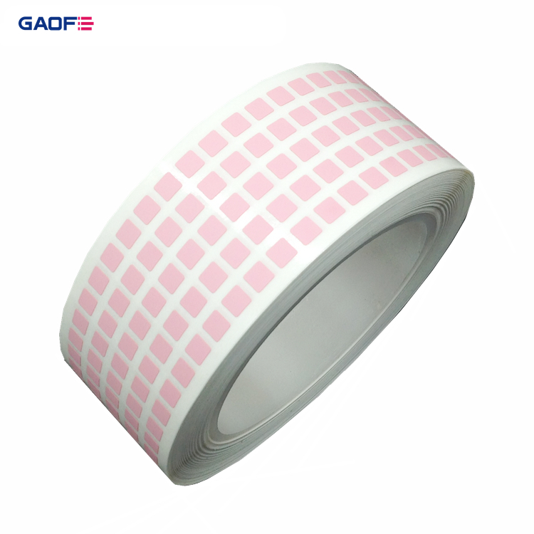 5mmx5mm Customized Pink Adhesive Heat Resistant 300 Degree for PCB Board Polyimide Film High Temperature Label