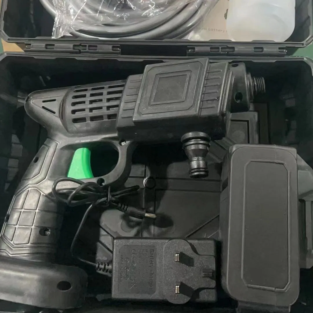 Powerblast High-Pressure Car Washer with Adjustable Nozzle and Long Hose