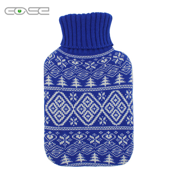 Hot Water Bottle Rubber Bag Warm Relaxing Heat Cold Therapy