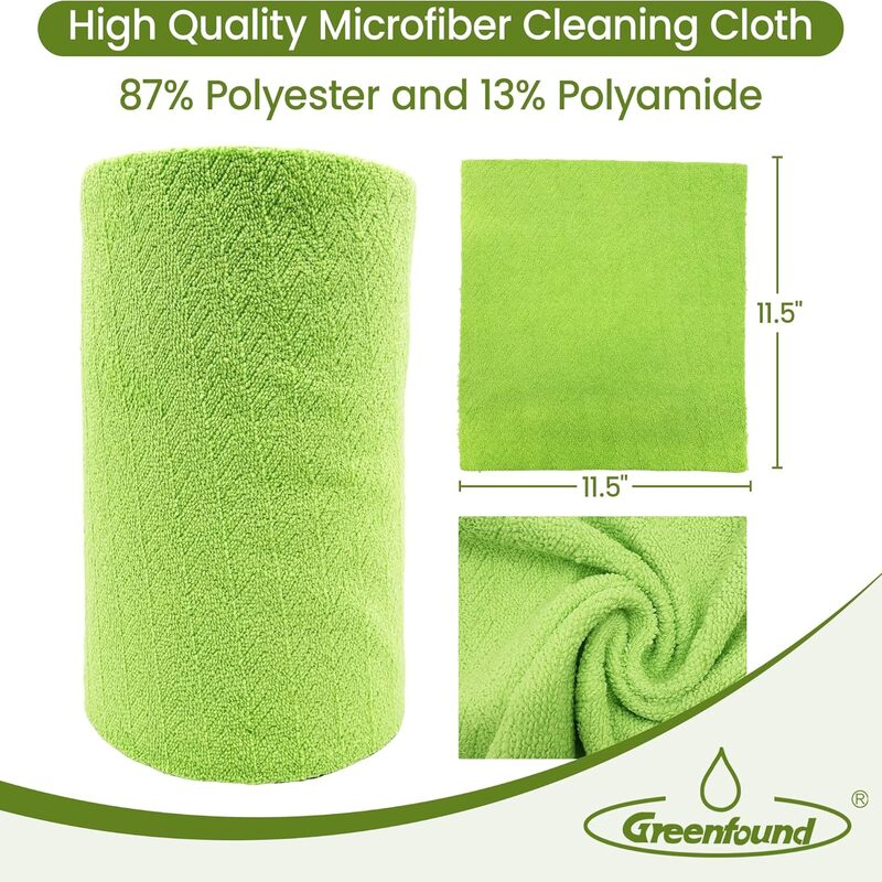 Lint-Free Microfiber Cleaning Towels for Home and Kitchen