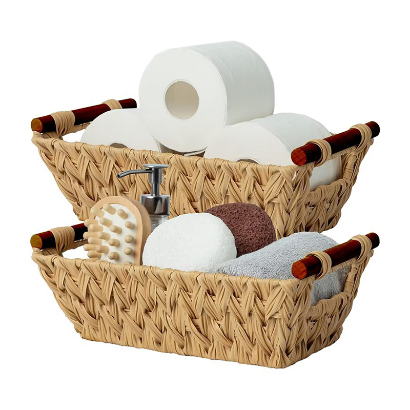 Organizer Basket Living Room Books Toys Sundry Organizer Basket Bedroom Clothes Storage Box Woven Basket