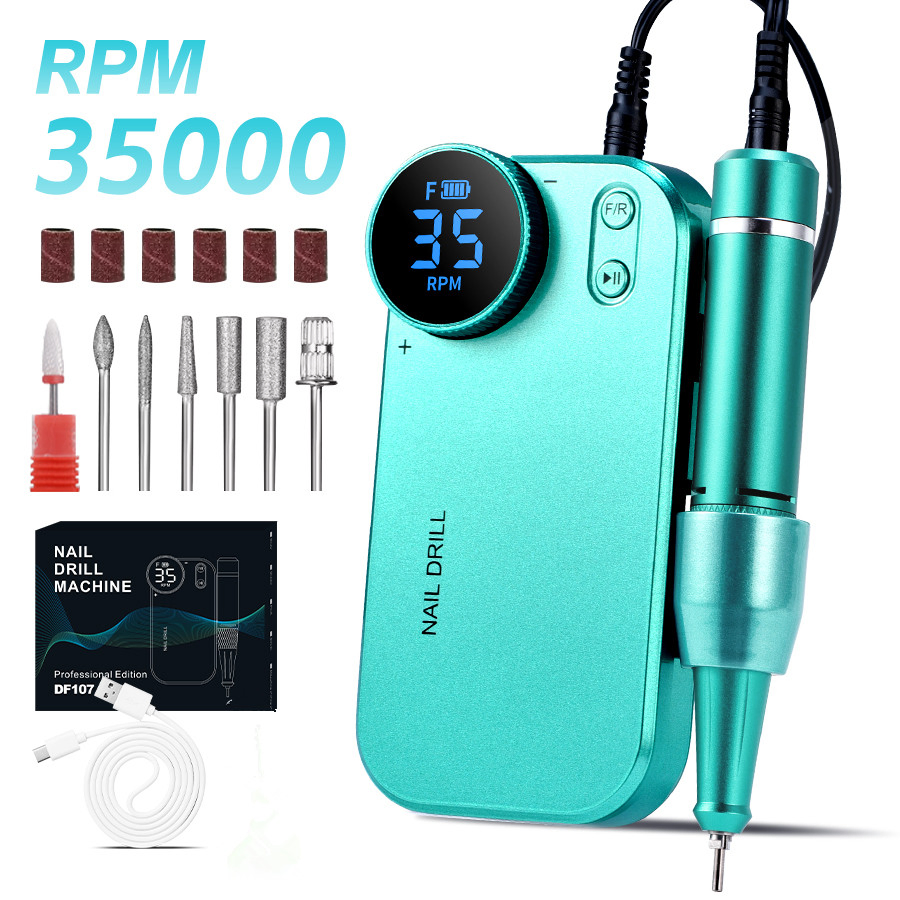 Portable Lithium Battery Nail Drill for Commercial and Holiday Gift