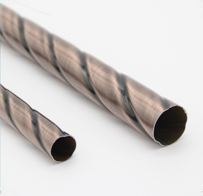 Double Curtain Rod Accessories Metal Curtain Poles Pipes Aluminium Curtain Track Curtain Rods