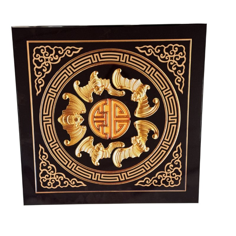 Embossed Aluminum Ceiling Panel Geometric Pattern for Temple Style Ceiling