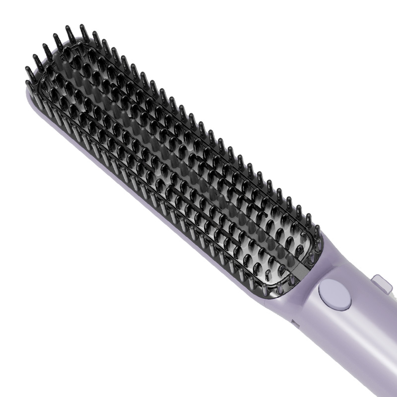 Airflow Ceramic LCD Heated Hair Straightening Hair Curling Brush