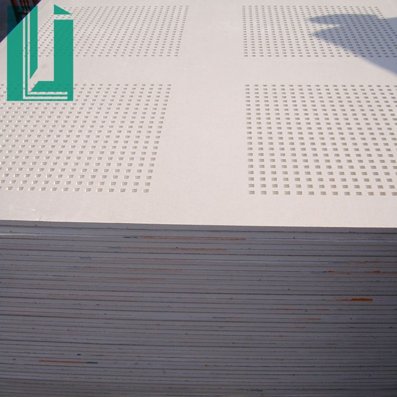 Perforated Plasterboard. Acoustical Acoustic Gypsum Board Ceiling Panel Plasterboard