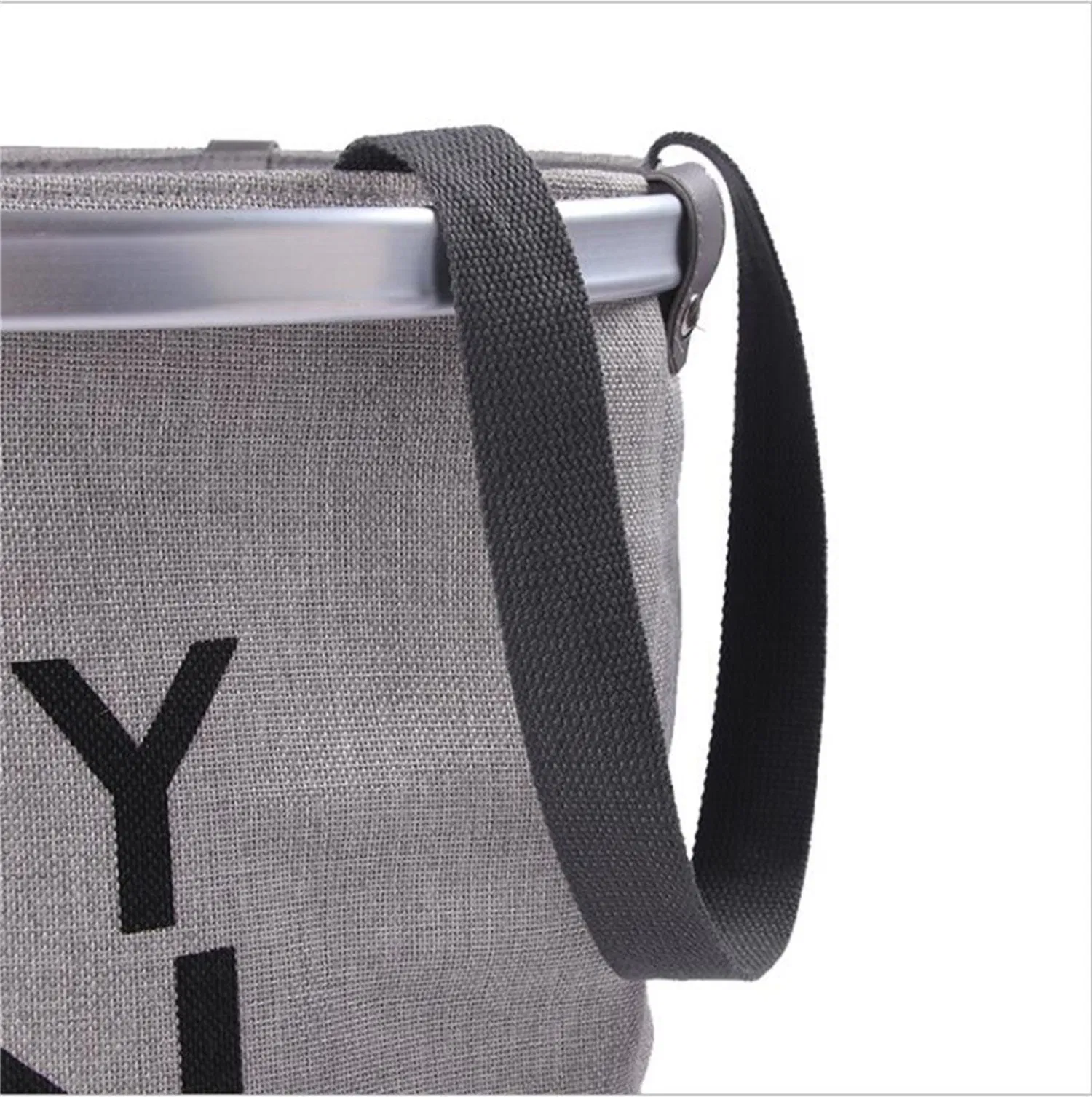 Round Shape Linen Laundry Basket