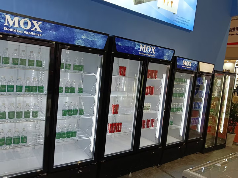 Cola Display Chiller Multilayer Upright Freezer Supermarket Glass Door Cola Refrigerator