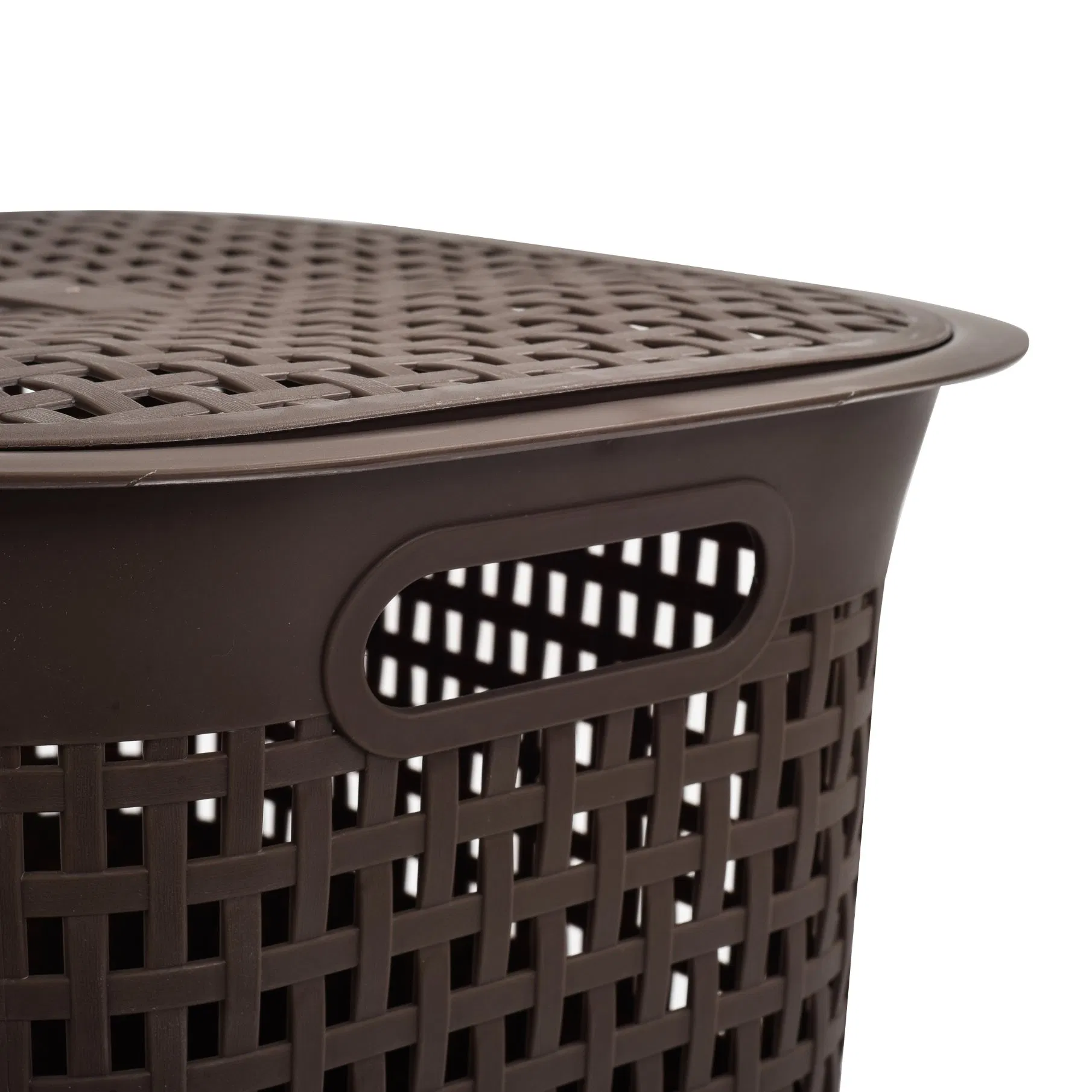 Cheaper Cost and Favorable Laundry Basket with Lid Brown