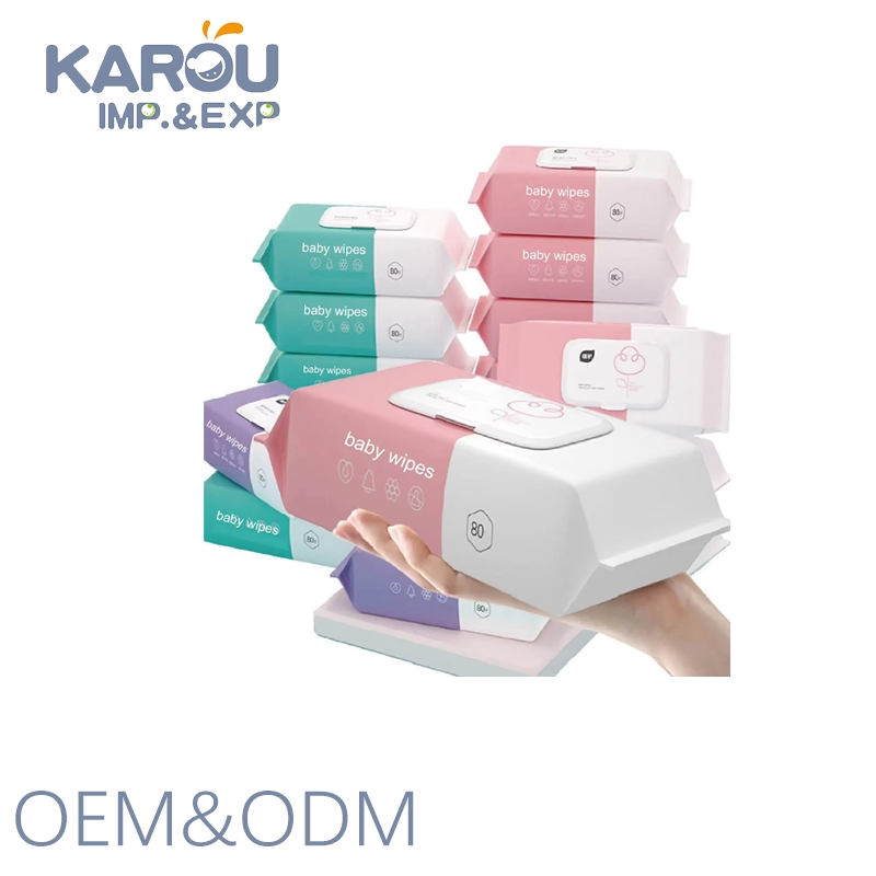 Scented Baby Wipes Private Label Low Price 80PCS Cleaning Wet Wipes for Babies