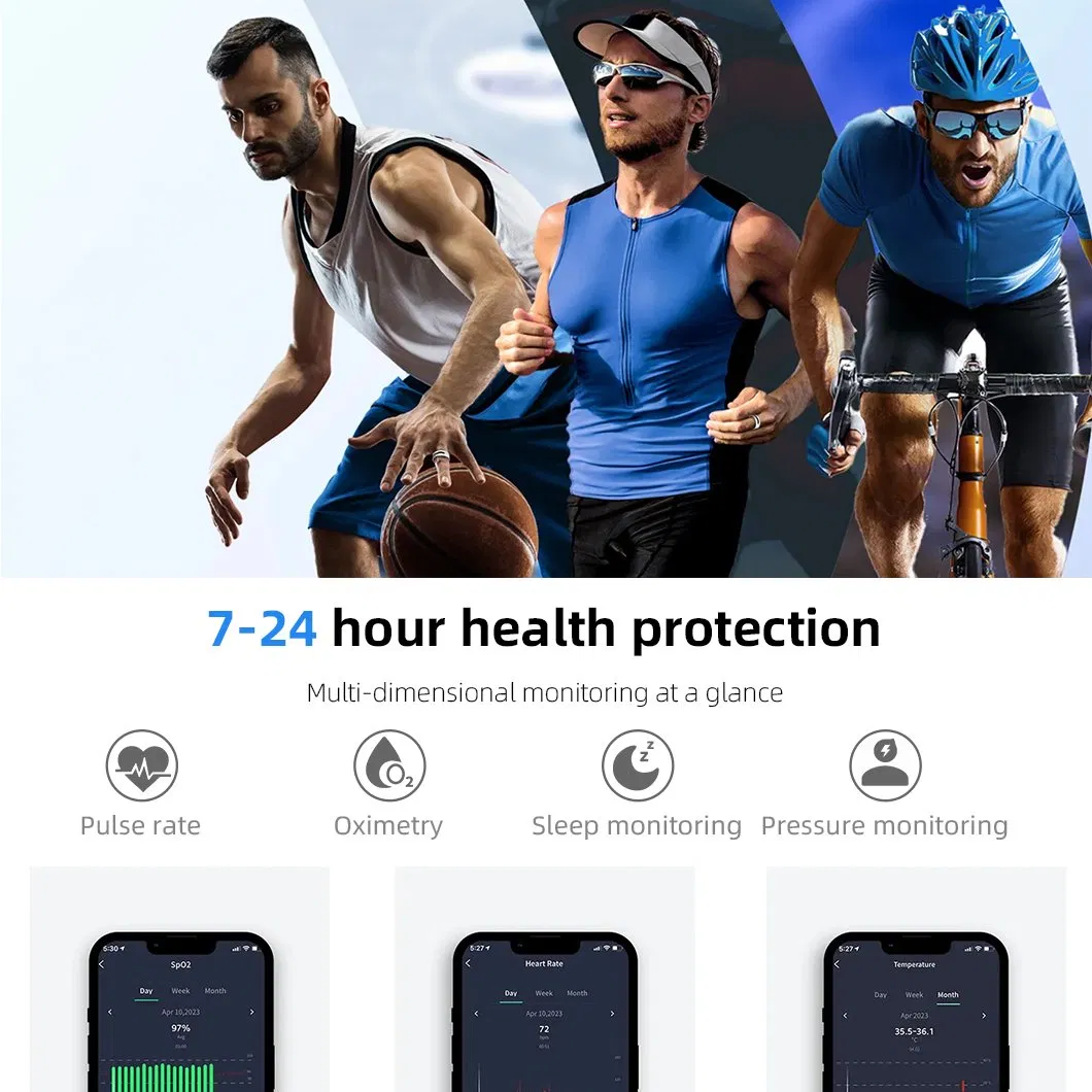 Integrated Health Tech Wireless Charging Case Smart Jewellery Ring for Ios & Android APP with Standard Gdpr/Ccpa