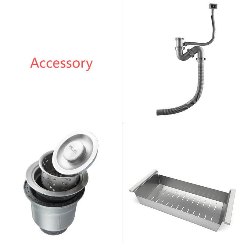 Middle East Design High-End Drop-in Kitchen Sink with Siphon, SUS304 Factory Wholesale