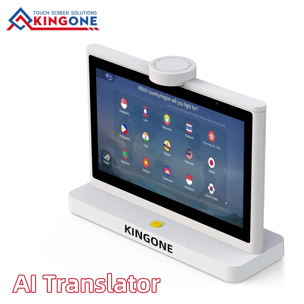 Kingone Factory New Model Desktop 10 Inch Double Translate Screen with Color IPS Display Android OS WiFi Feature