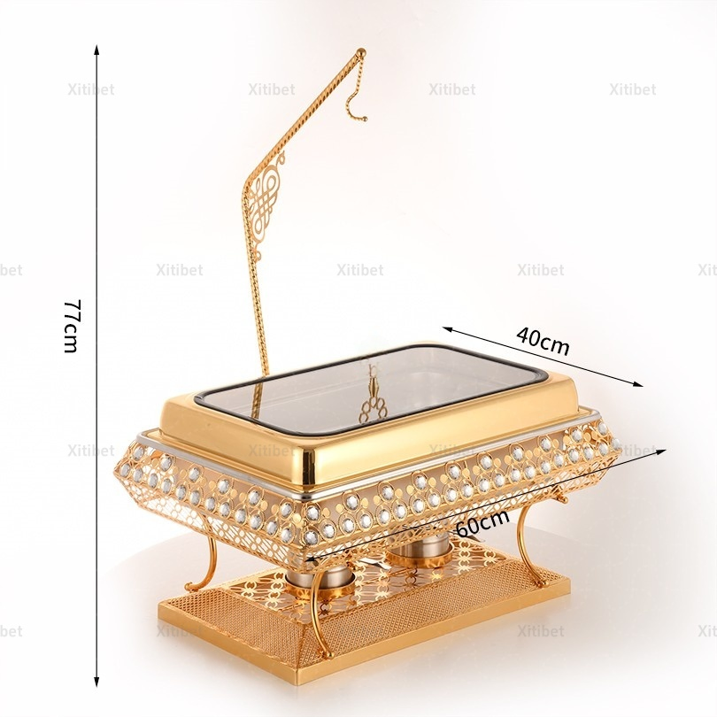Other Hotel Supplies Chafing Dish Buffet Set Luxury Buffet Food Warmer Gold Chafing Dishes for Catering
