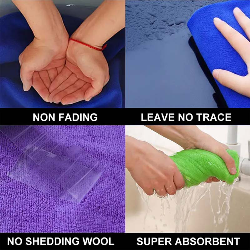 Wholesale Multi-Purpose Quick Dry Strong Water Absorbent Microfiber Car Drying Cleaning Cloth Microfiber Car Wash Towel Quick Dry Auto Detailing Polishing Towel