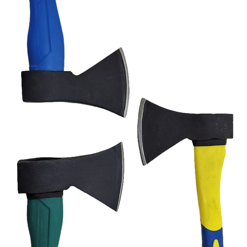 Red Wooden Handle Axes with Axe Head Blanks