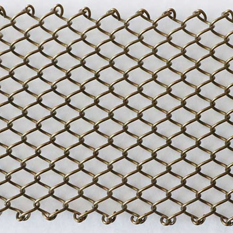 Aluminum Security Curtain Coil Drapery Metal Mesh Curtain
