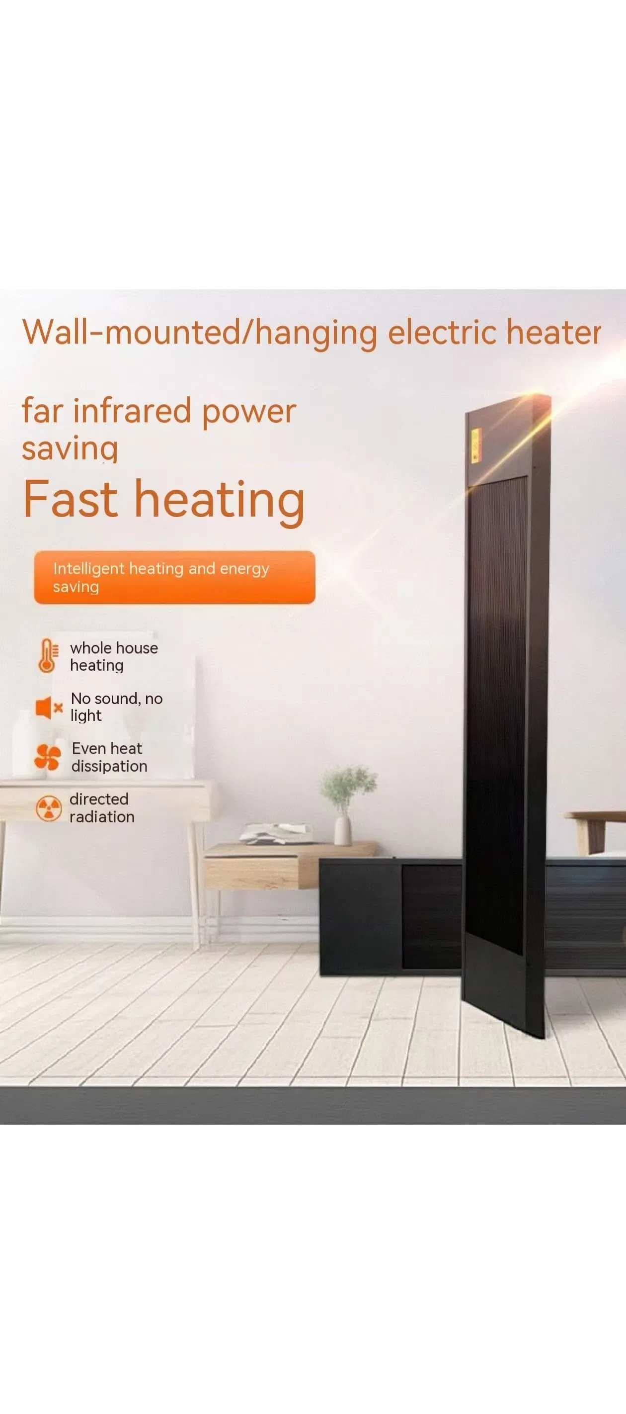 OEM 4000W Wall Mounted Electric Infrared Heater with Remote Control Panel Calefactor