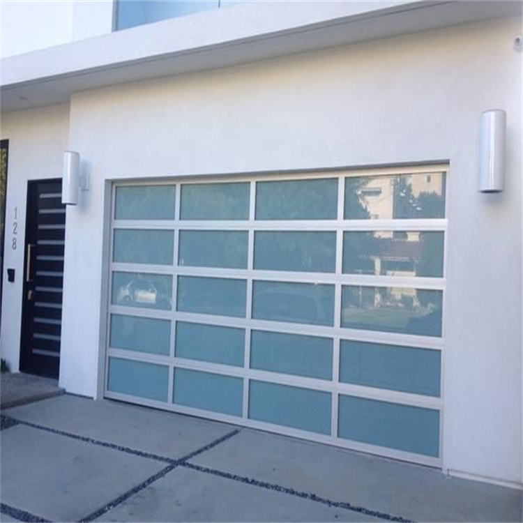 Cbmmart Luxury Impact Tempered Aluminum Insulated Commercial Glass Frameless Garage Door