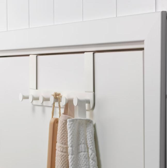 Home Metal 6 Hooks Over The Door Hook Hanger Clothes