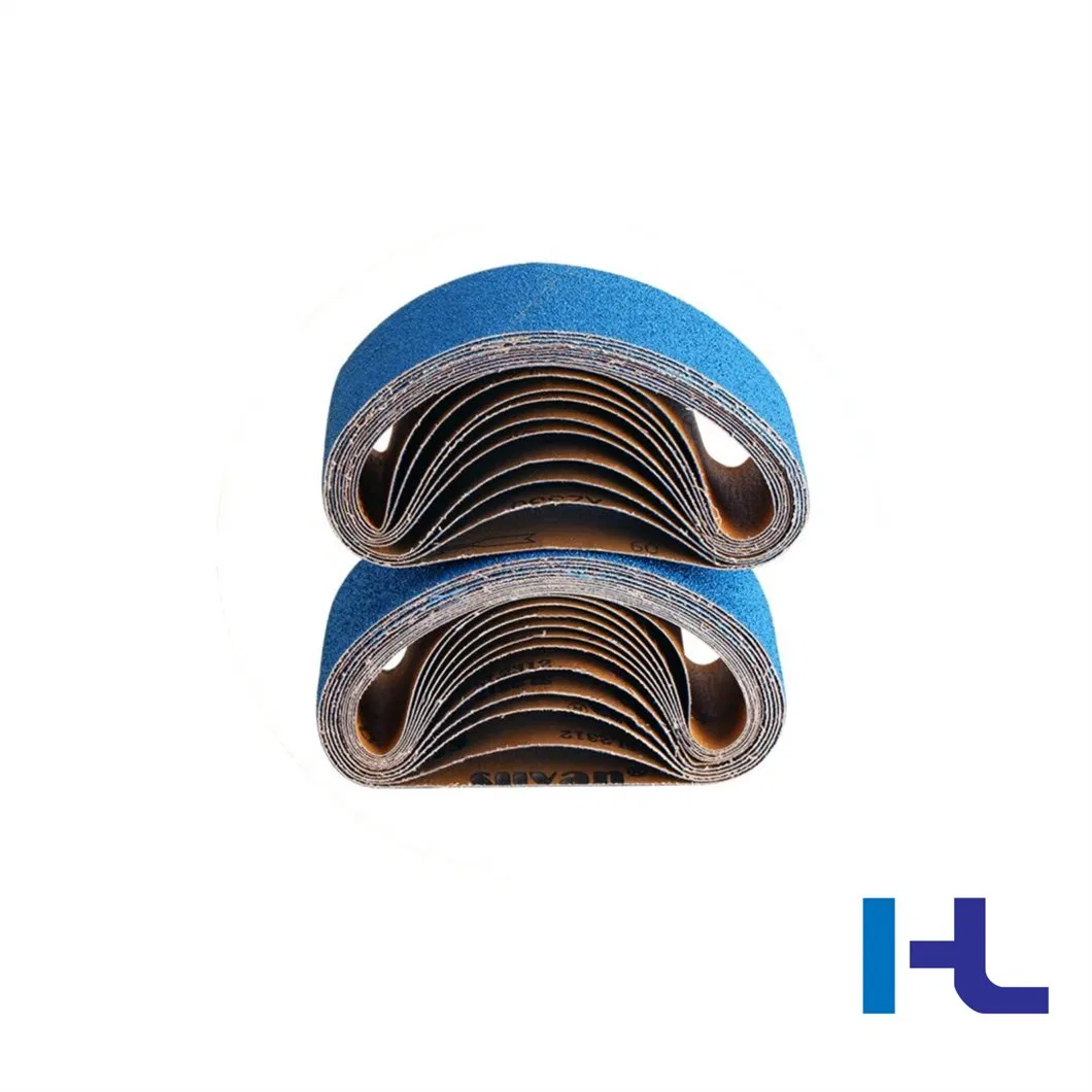 80 Grit Premium Zirconia Oxide Silicon Carbide Sand Conditioning Belt for Polishing Wood Stainless Steel Metal Surface Grinding and Rust Removing