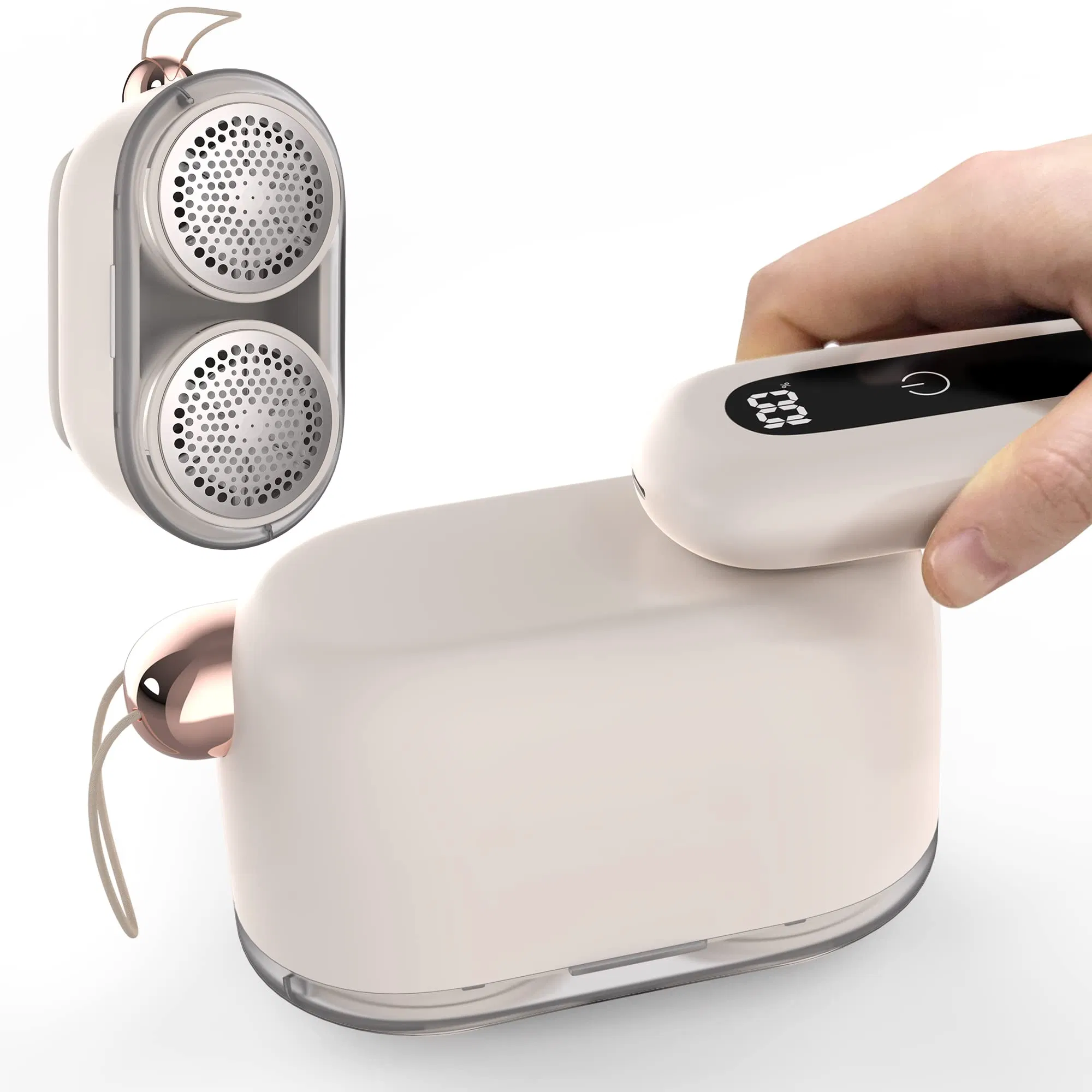 Rechargeable LED-Digital-Display Sweater Pill Remover Remove Pilling Fabric Shaver Electric Lint Remover