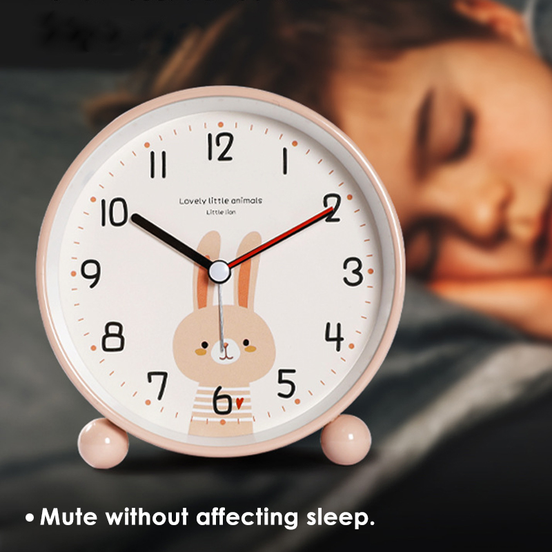 Foska Home Office Metal Colored Light Desk Alarm Clock