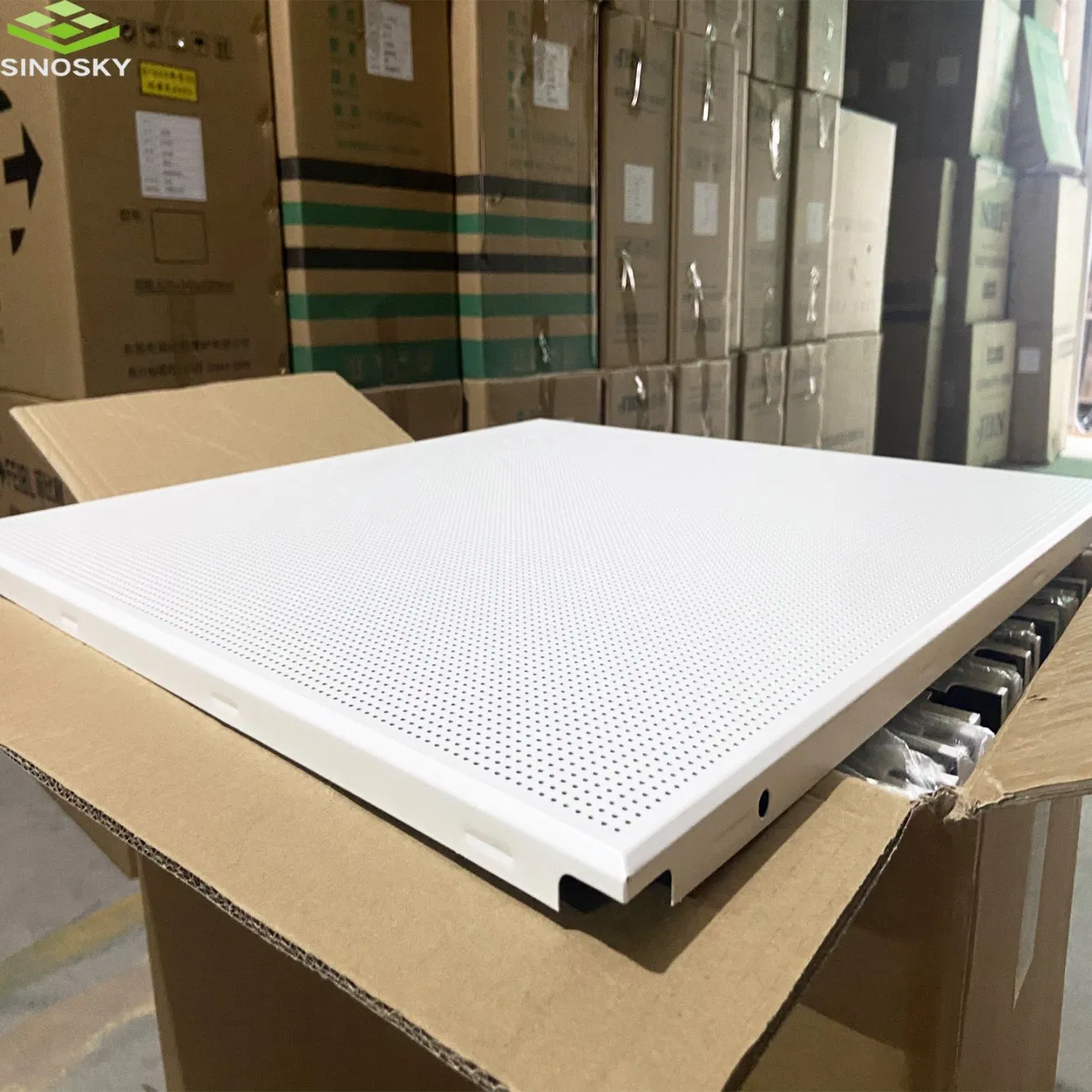 Soundproof Perforated Aluminum Ceiling Tile for Multimedia Classroom/Logistics Center