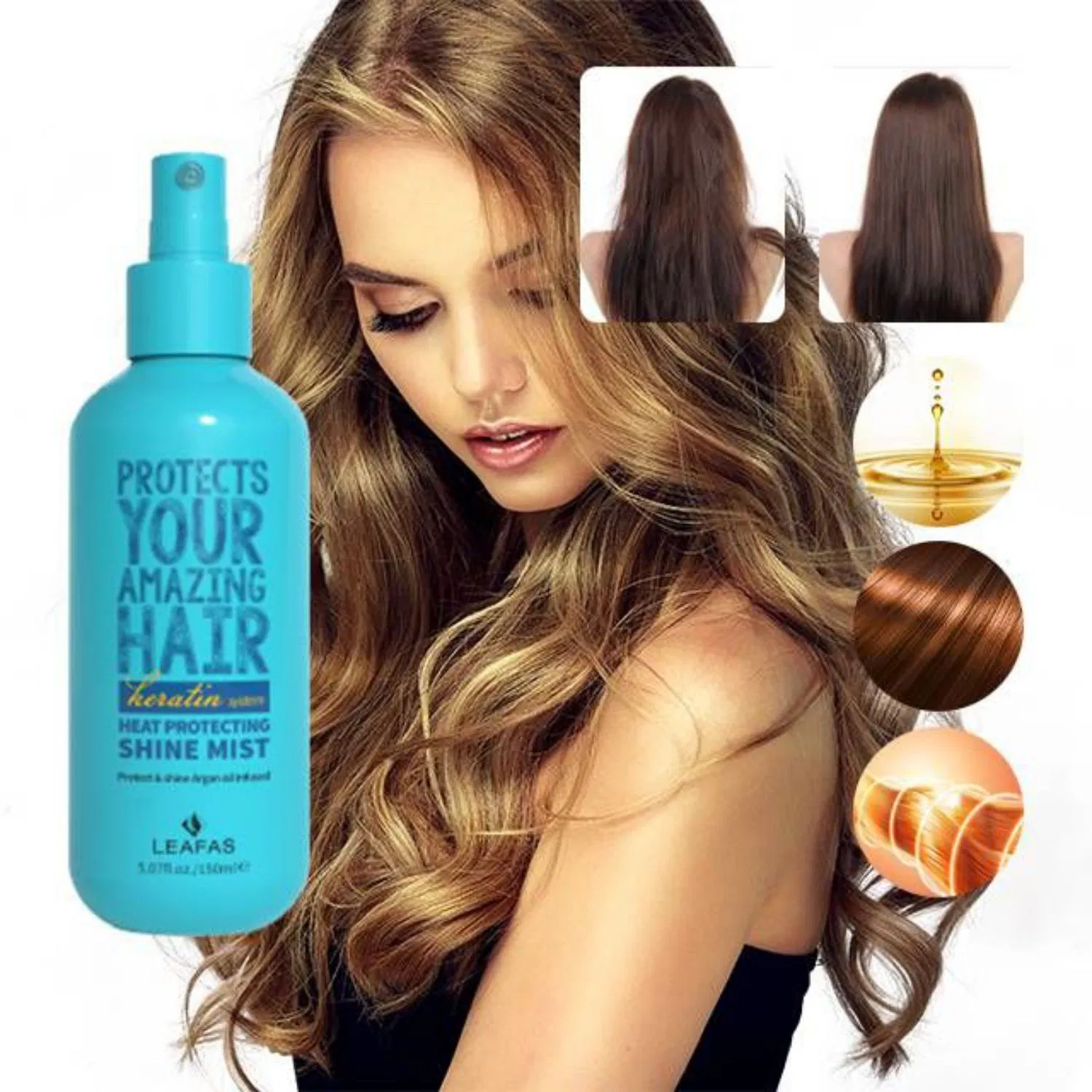 Professional Hair Care Private Label Heat Protection Spray High Quality
