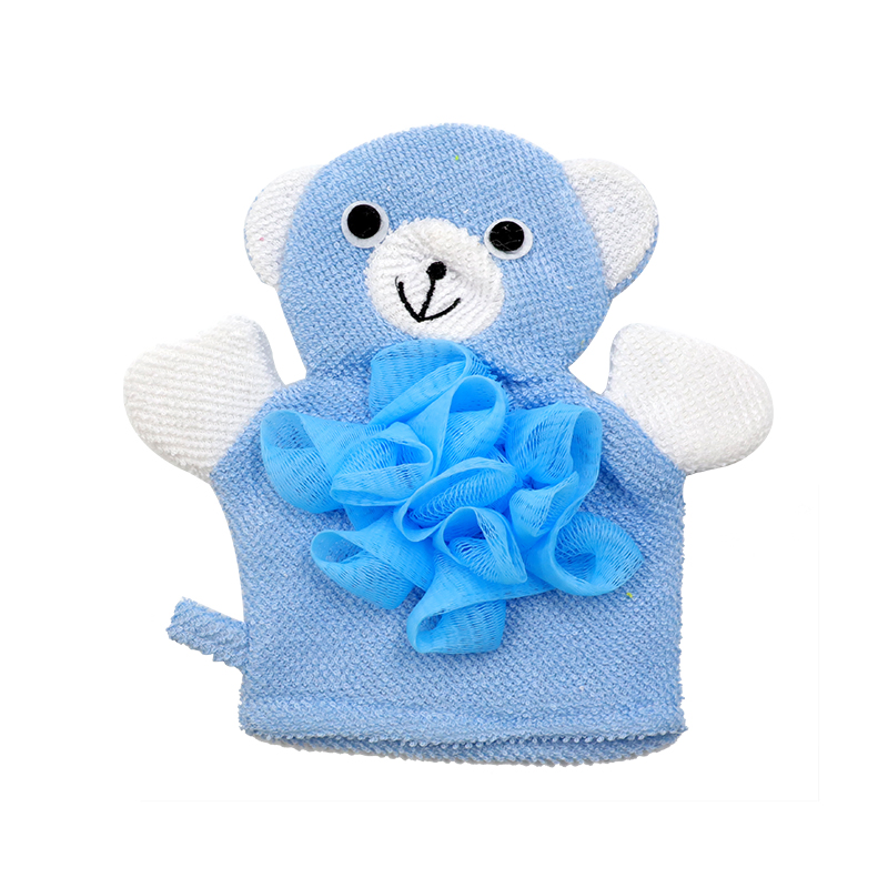 4 Kinds of Cartoon Soft and Comfortable Bath Ball Gloves