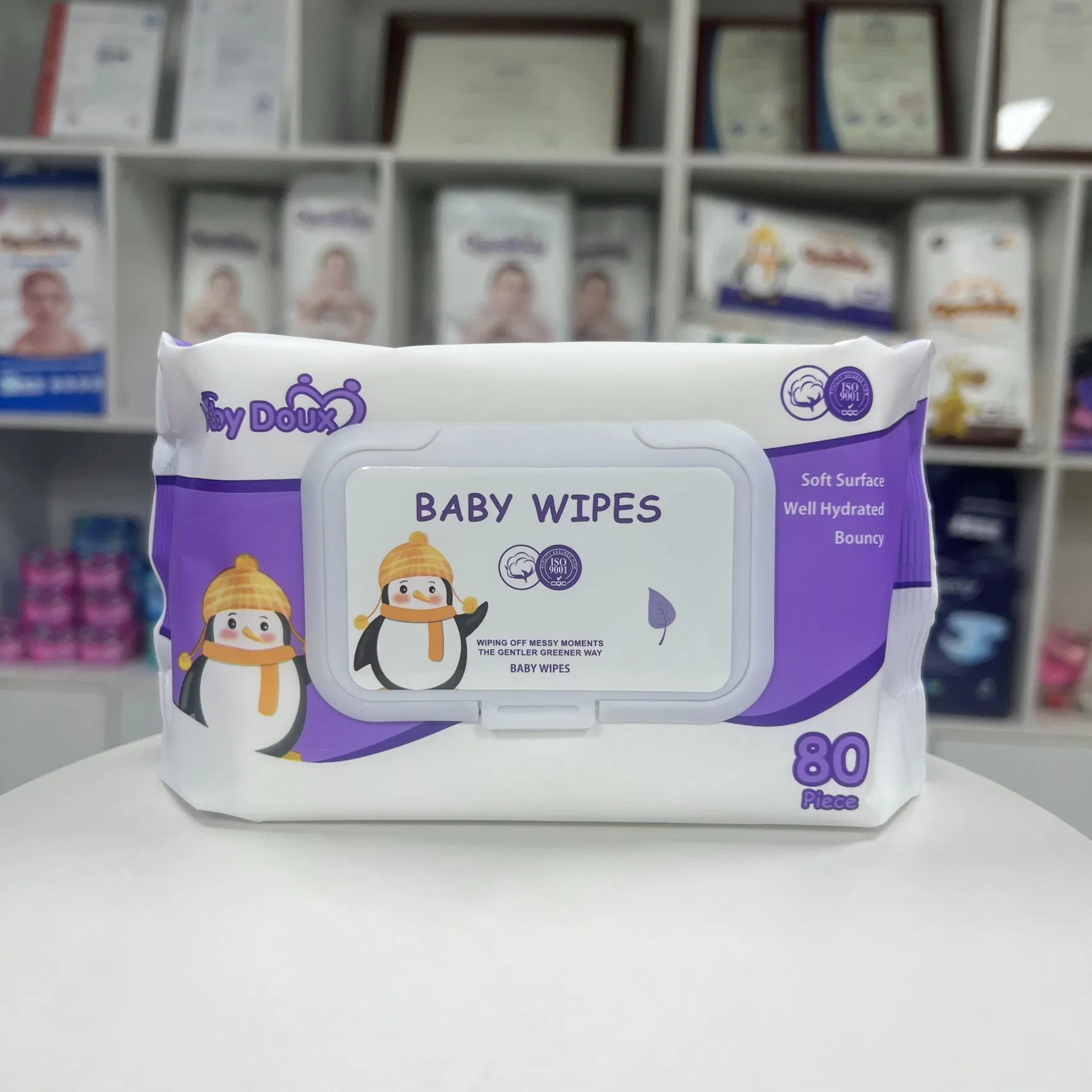 Weiyi Free Sample Unscented Non Woven Baby Wet Wipes Cleansing and Refreshing Wipes Soft and Skin-Friendly Wipes