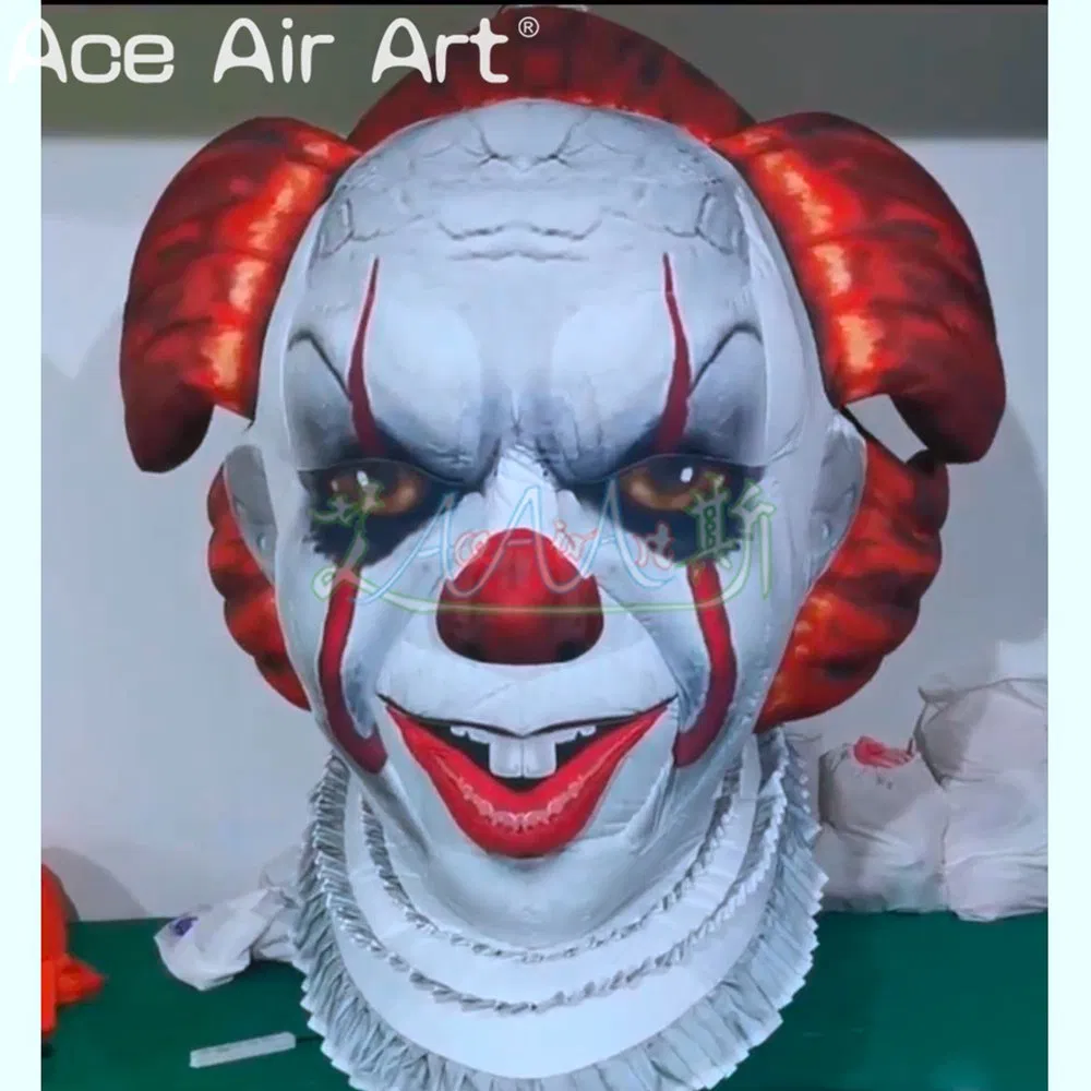 Hanging Inflatable Clown Model Halloween Ghost Character Ceiling Holiday Balloon Inflatable Clown for Events