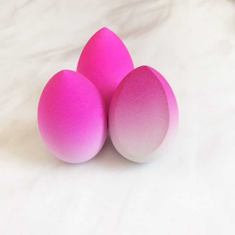Latex Free Waterdrop Gourd Vegan Beauty Sponge Super Soft Makeup Blender Beauty Puff Rainbow Gradient Mixed Color Makeup Sponge