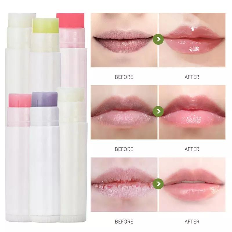 Customized Logo Natural Ingredients Vegan Fruits Flavor Lipbalm Lightening Moisturizer Chapstick Plump Lip Stick