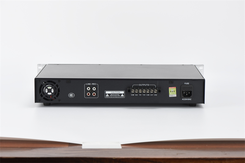 Black and Sliver Home PA Amplifier with Modern Design Style