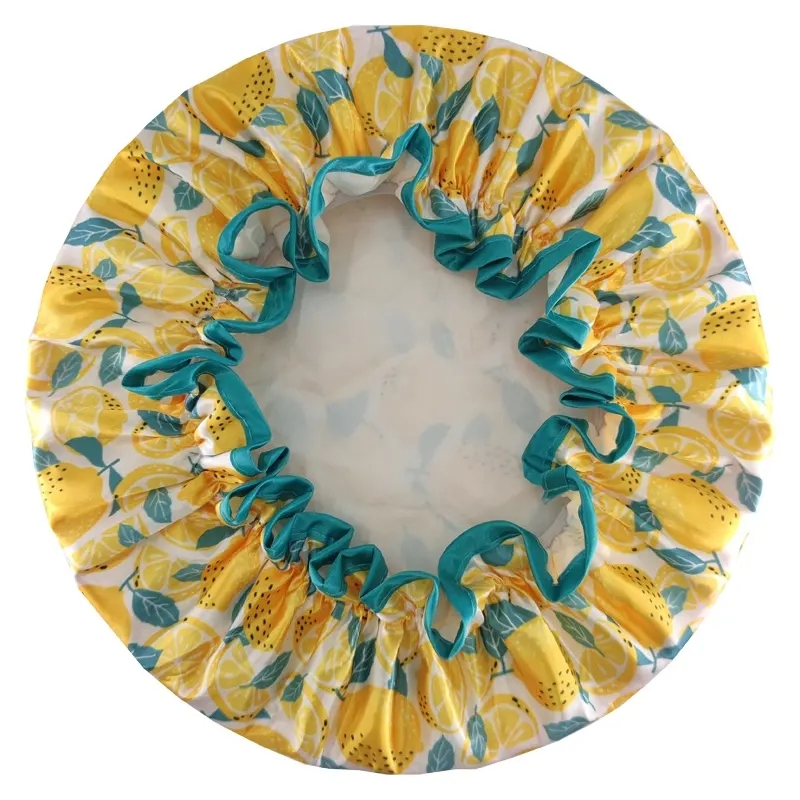 High Quality Satin Shower Caps Reusable Custom Waterproof Shower Cap