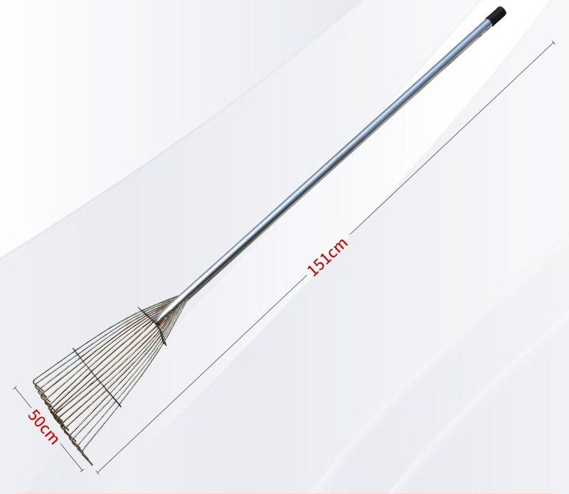 Tooth Fan-Shaped Adjustable Grass Rake Iron Rake