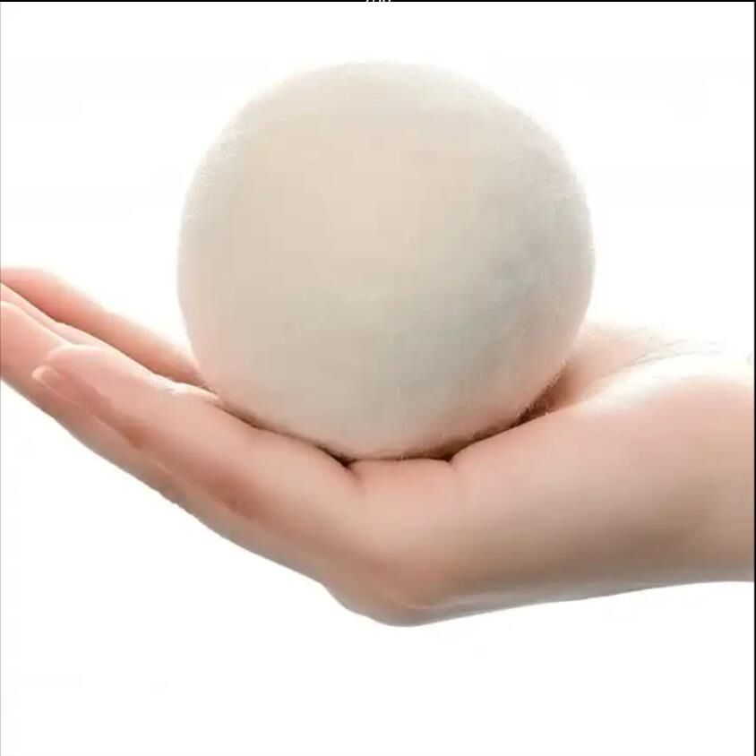 7cm XL Natural White Wool Felt Dry Ball for Laundry Anti Winding Drying Wool Balls