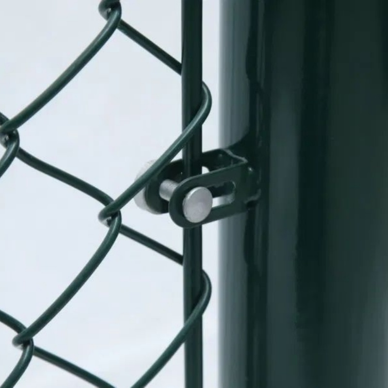 PVC or Plastic Vinyl Coated Diamond Roll Galvanized Chain Link Fence Wire Mesh
