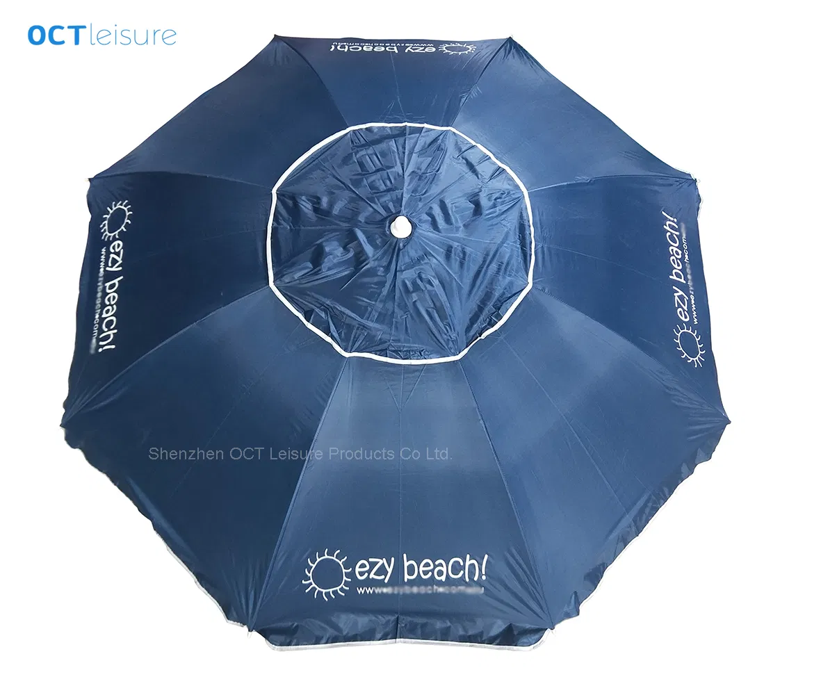 Pomotional Beach Umbrella with Vent and UV Protection (OCT-BUAD7)