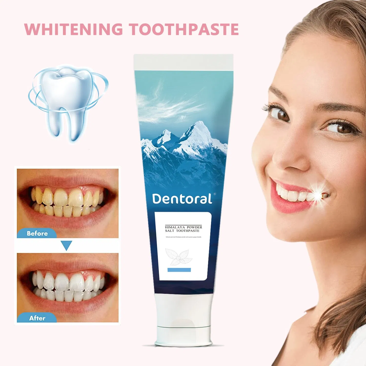 OEM Himalayan Pink Salt Natural Toothpaste Formula Flavor