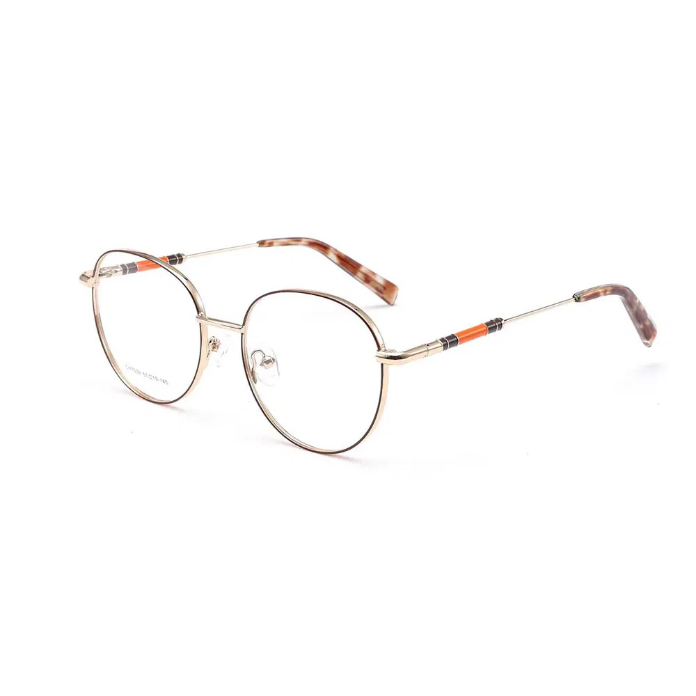 Gd High Quality Newest Trendy Metal Optical Glasses Frame Women Designer Eyeglasses Frame Hinge Frame Stainless Optical Frames