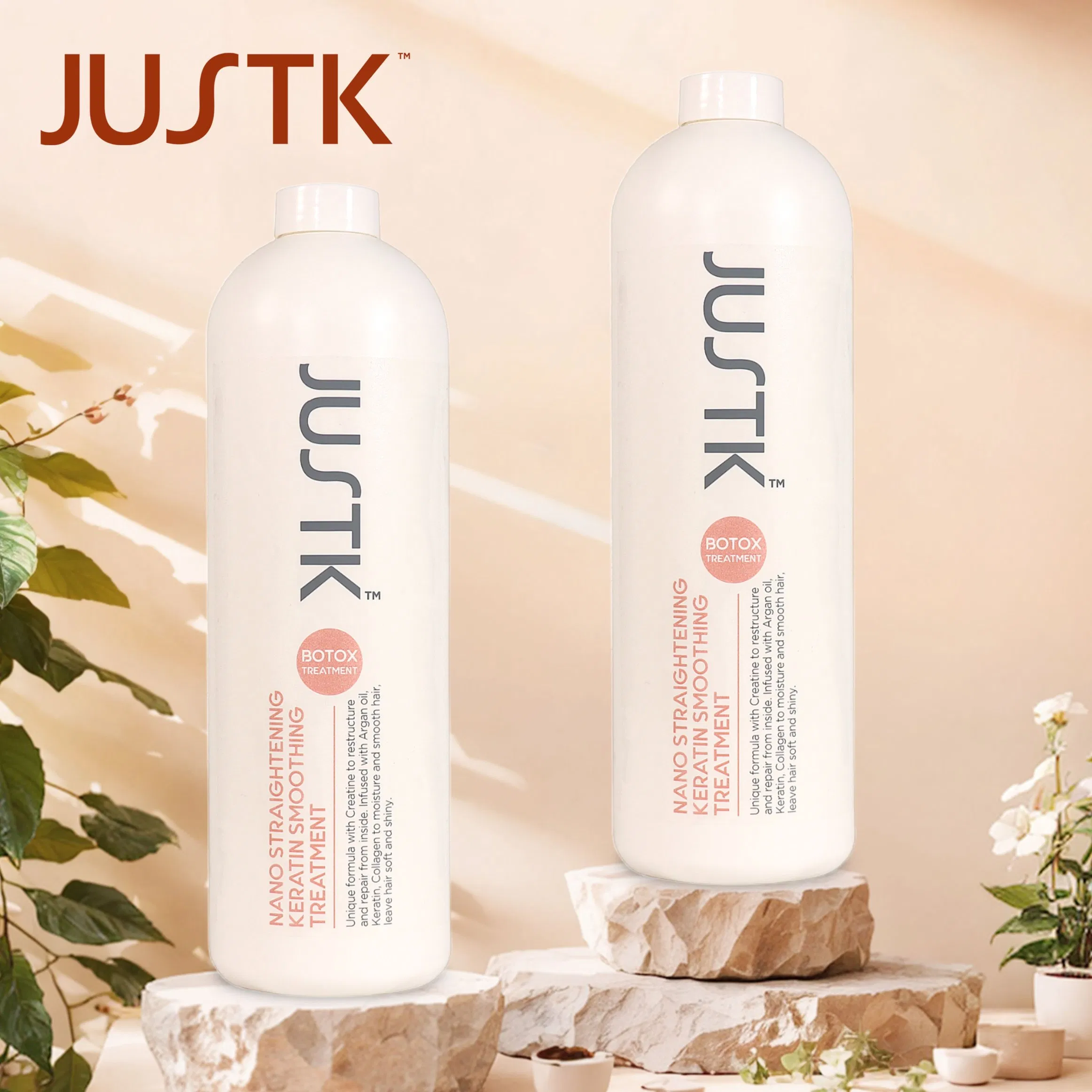 Justk Keratin Collagen Hair Treatment Private Lebel Nano Straightening Hair Smoothing Cream