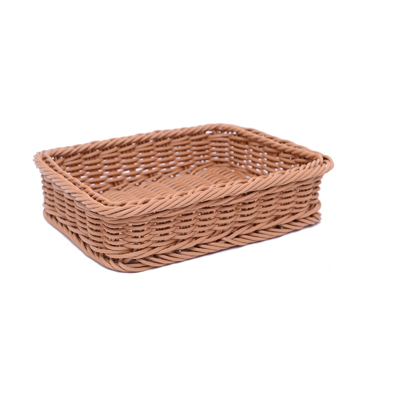 Produce Basket Display Beige 400*300*80mm Environmentally Conscious and Natural Product Presentation